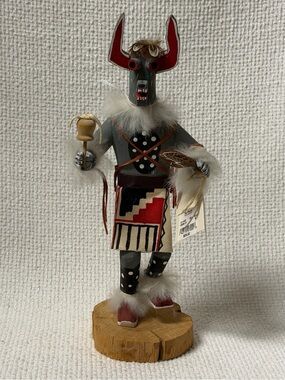Vintage 1999 Hand Made Native American Kachina Doll Figure Signed